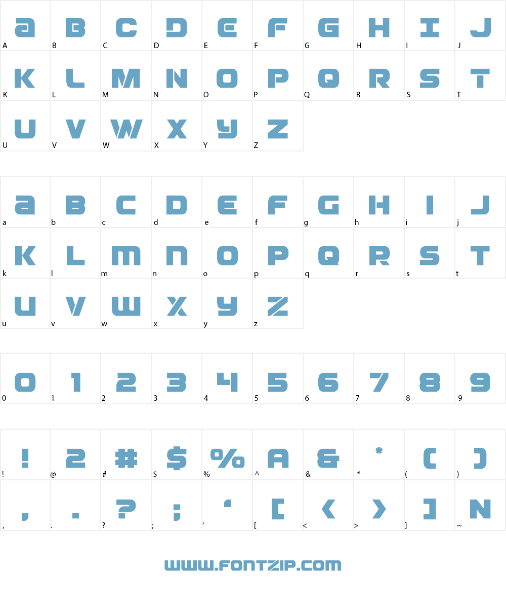 Ozda Font Character