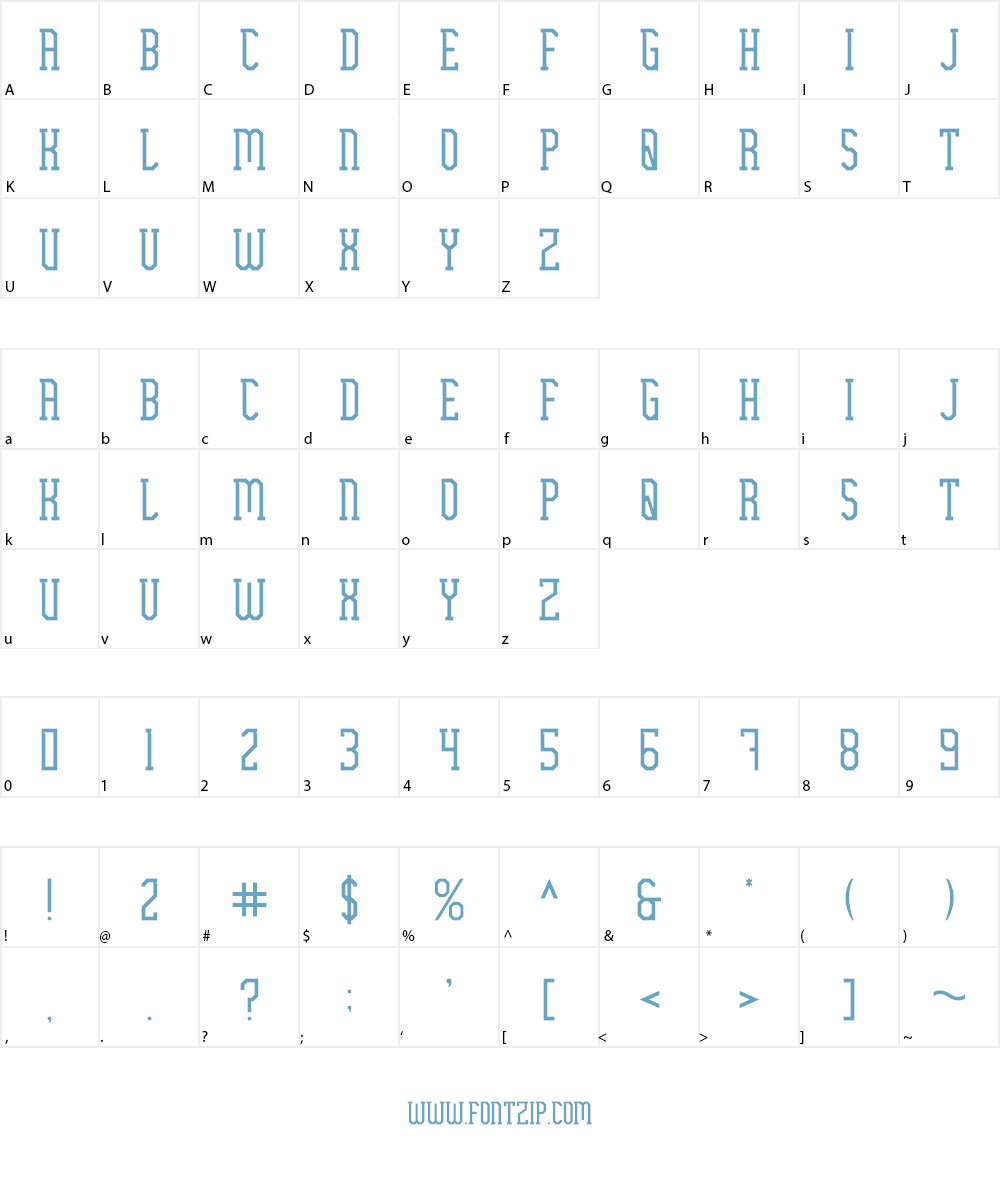 Ellard Jagger Font Character