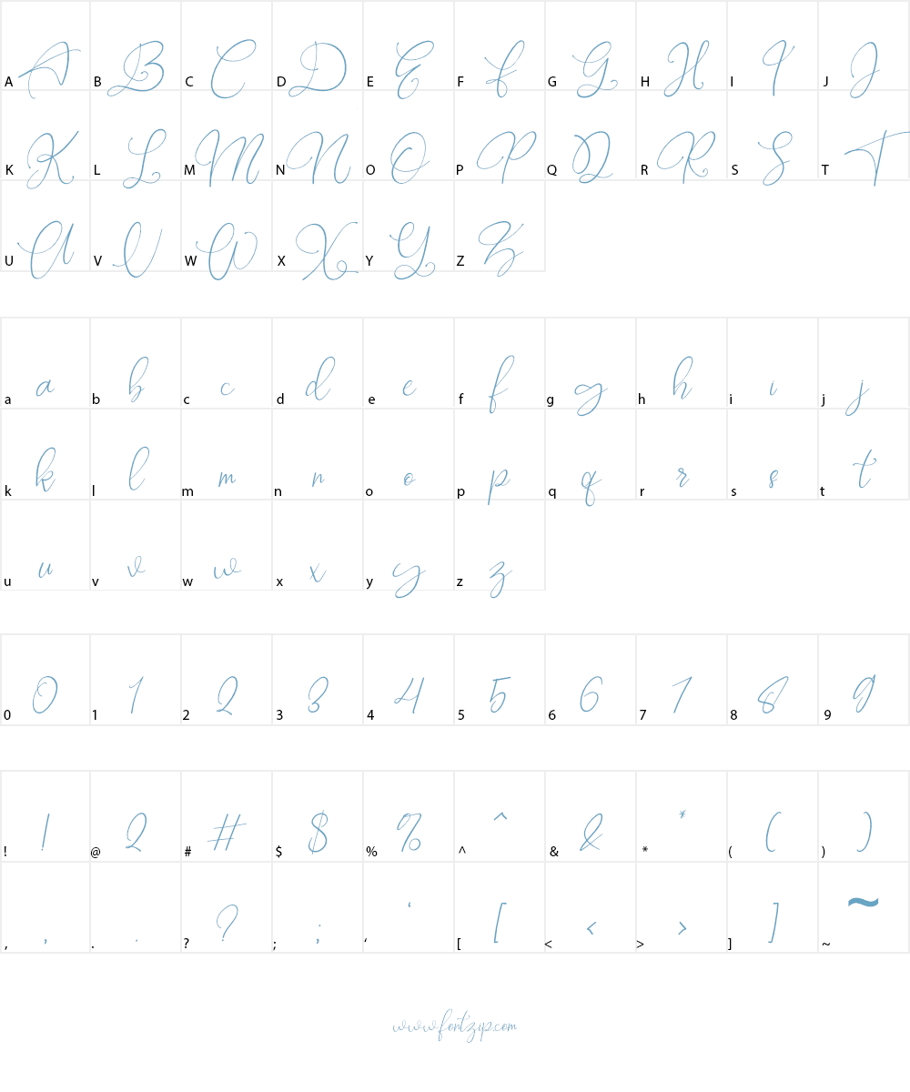 Rottrydam Wargna Font Character