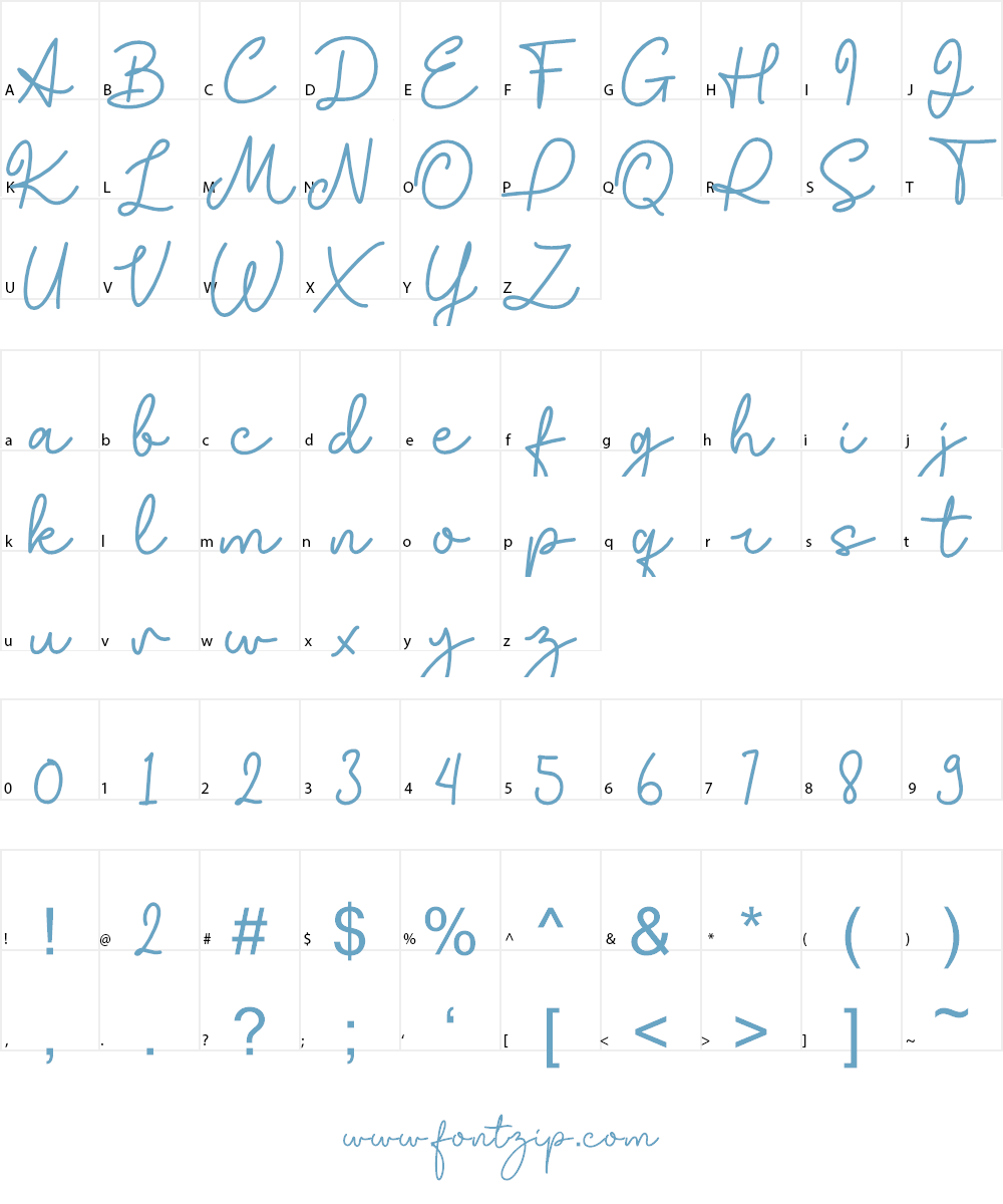 Giorello Demo Font Character