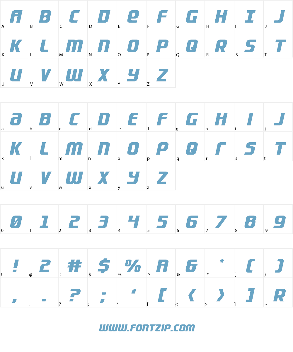 Lightsider Font Character