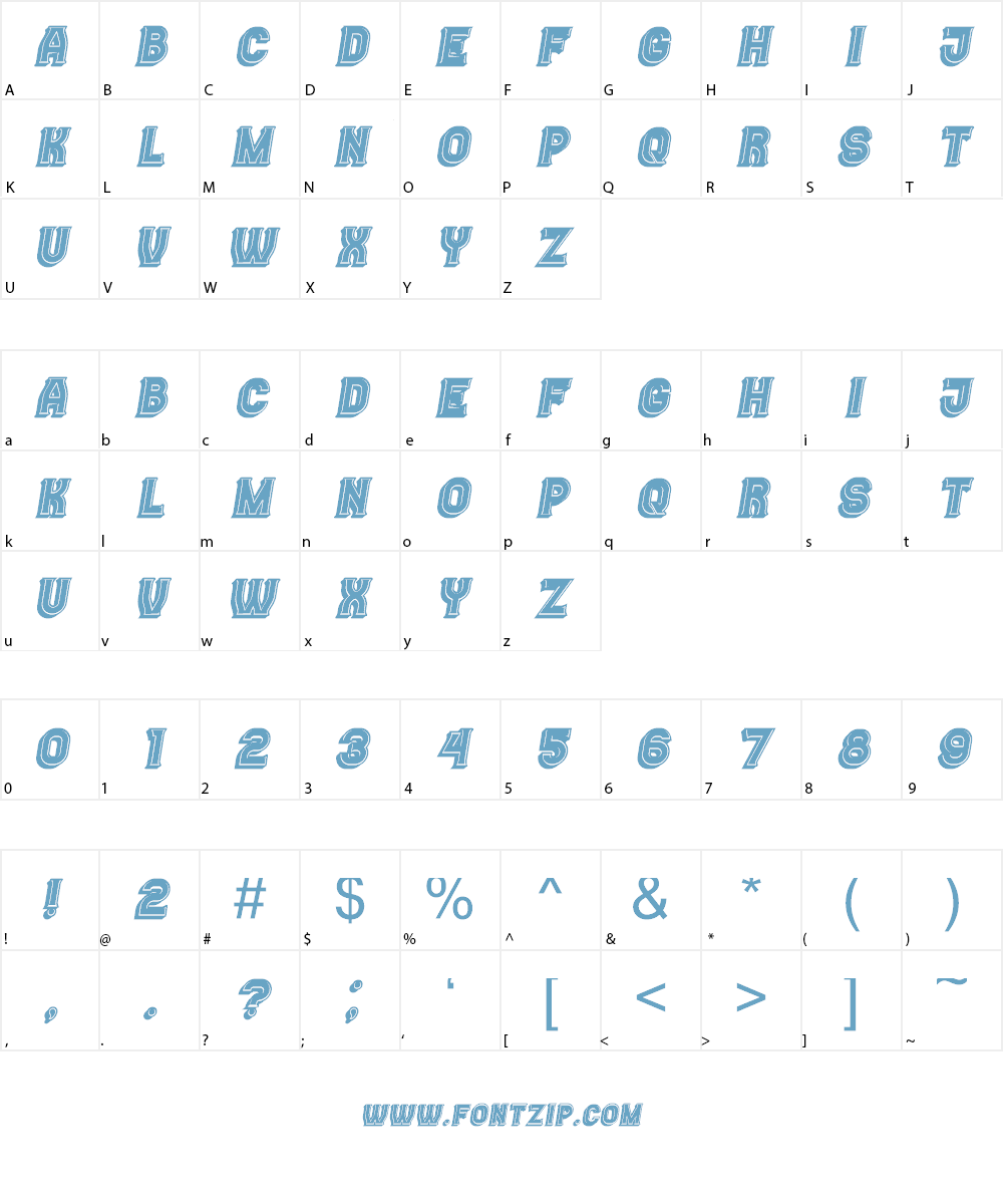 Casino Font Character