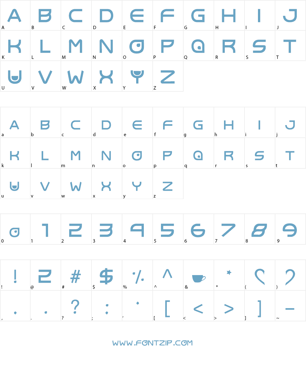 cup of coffee Font Character