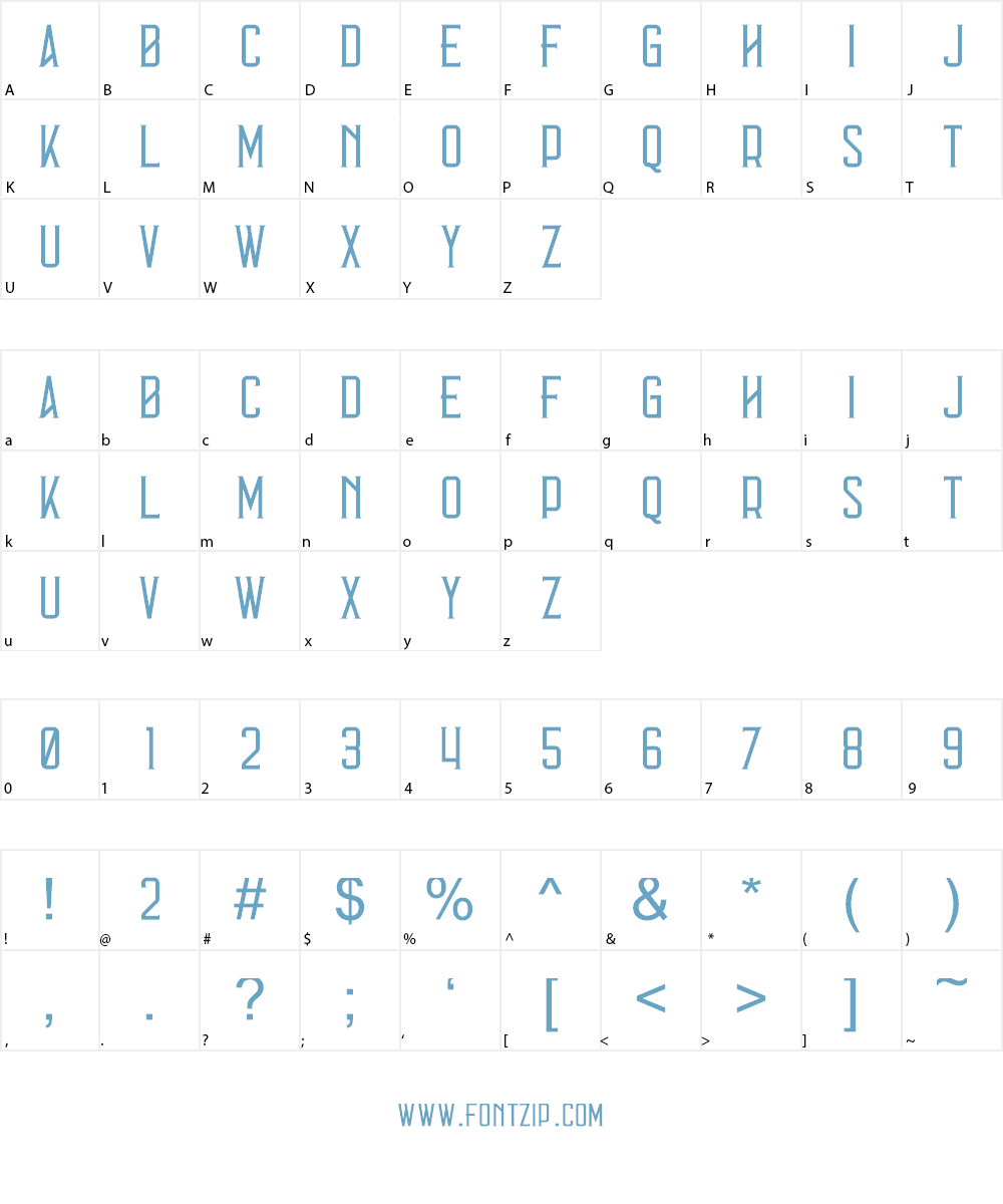 Errorist Font Character