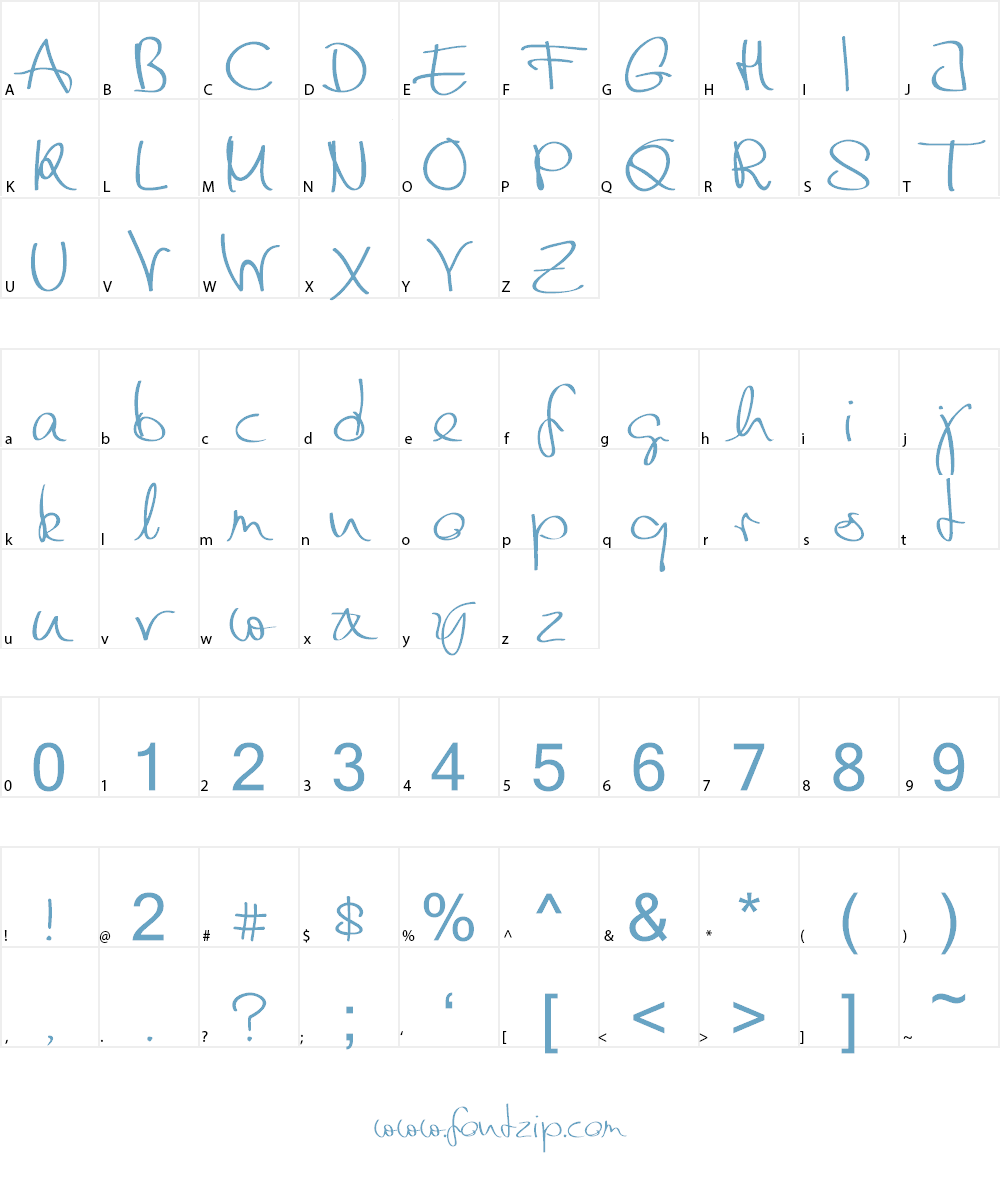 friends Font Character