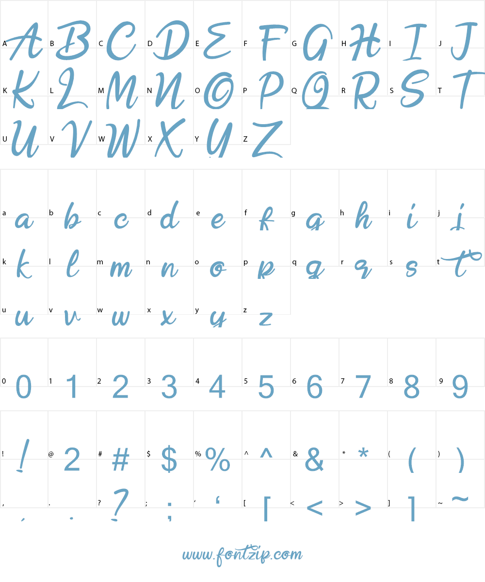 Hobenshaw Font Character
